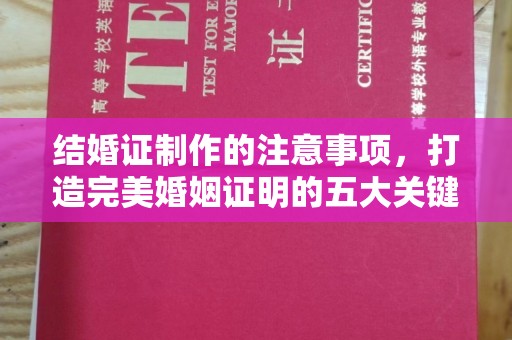 蓬溪结婚证制作的注意事项，打造完美婚姻证明的五大关键点